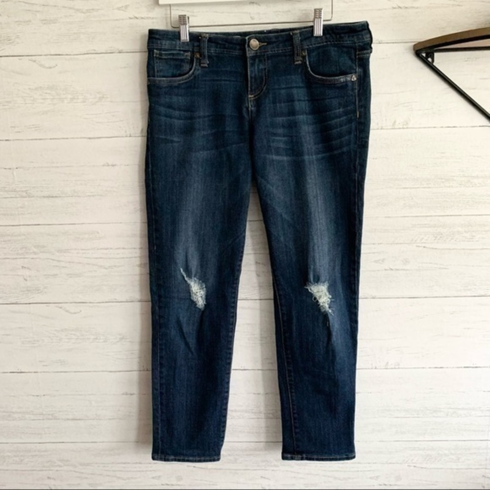 Kut from the Kloth Dark Adele Slouchy Boyfriend Jeans